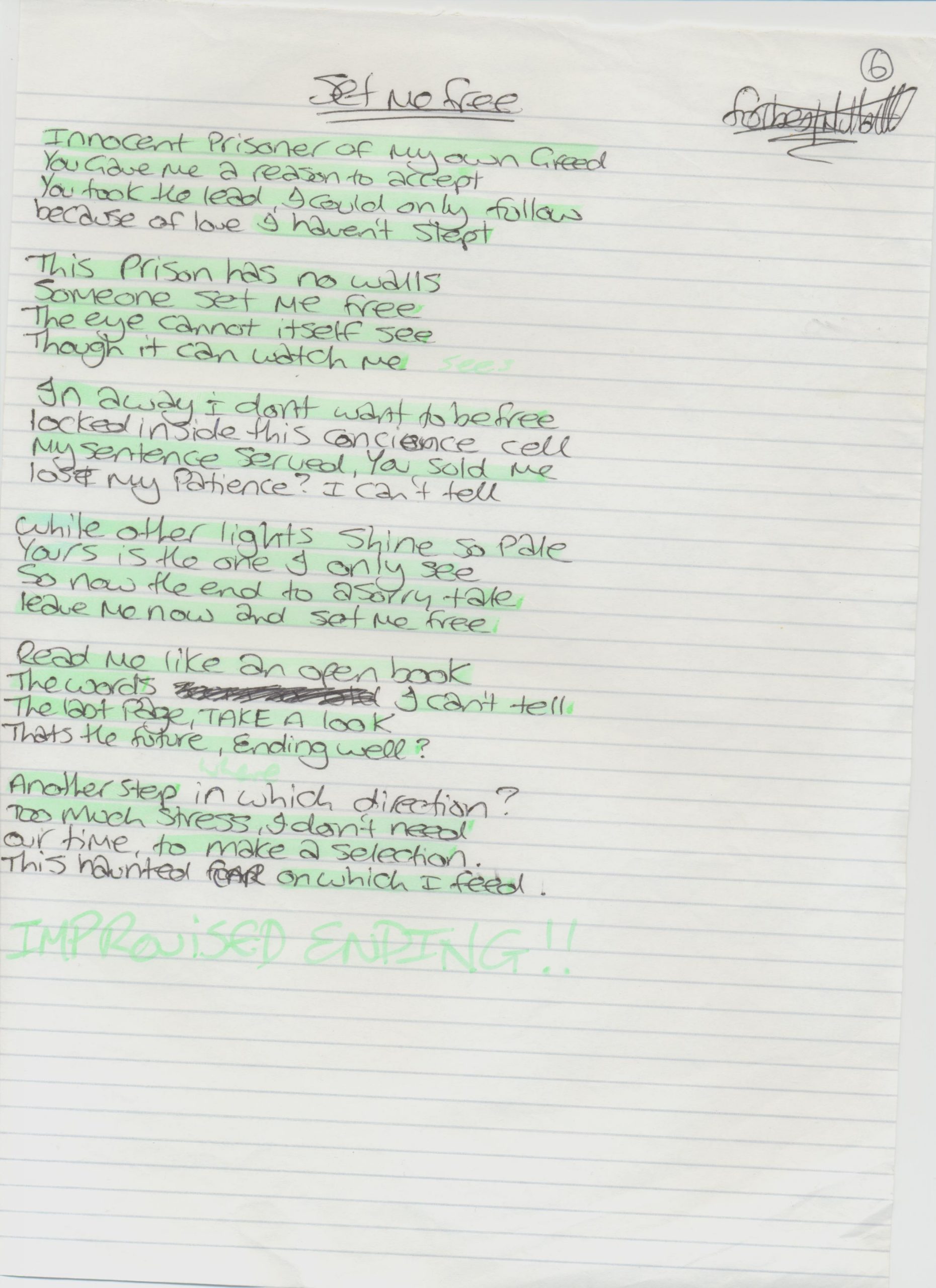 Set me free (First Draft)